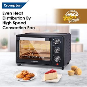 Crompton Baker's Delight 25 Ltr Oven Toaster Grill (OTG) with convection, with Even Heat Distribution