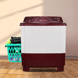 Voltas beko 7.2 kg Semi Automatic twin tub Washing machine (WTT72) Burgundy